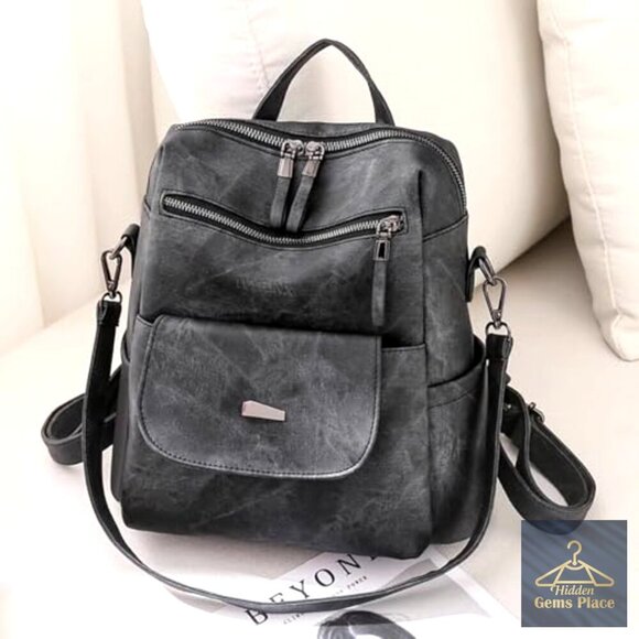 black satchel backpack leather Cambridge Satchel The Small Portrait Backpack